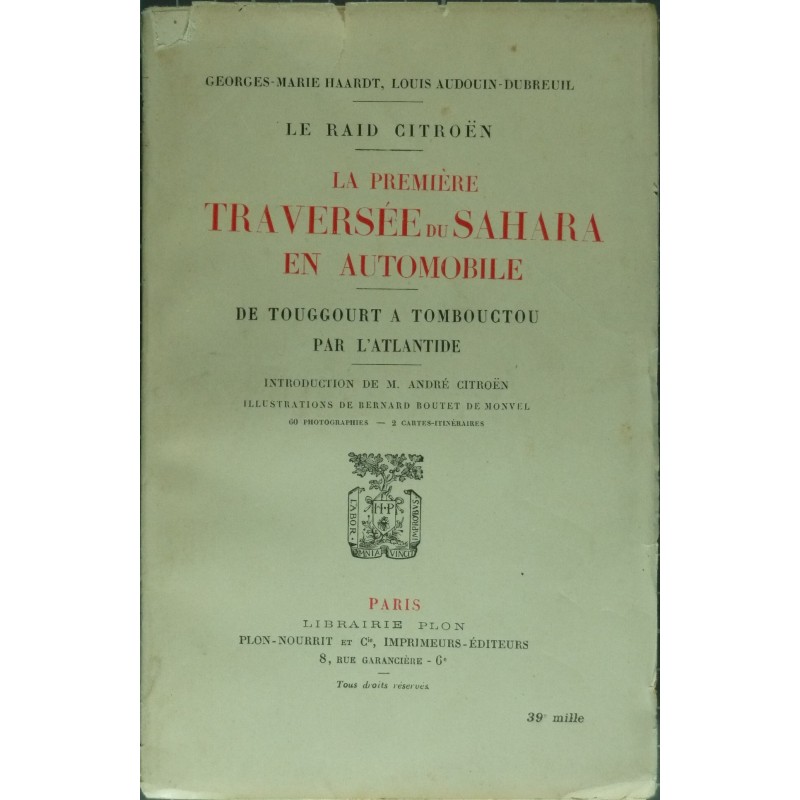 La première traversée du Sahara en automobile (Citroen)