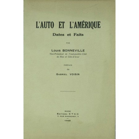 L'auto et l'Amérique Dates et faits
