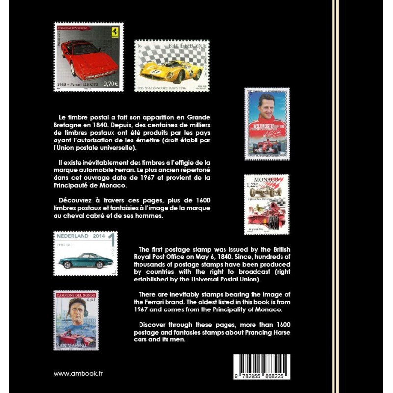 Livre Timbres Ferrari
