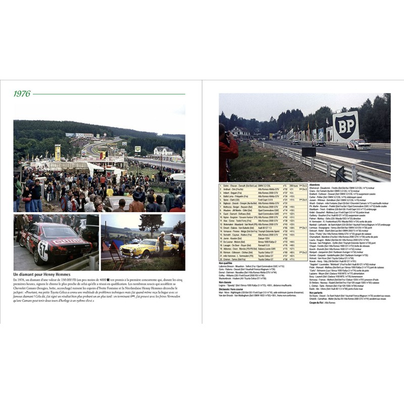 100 ans de 24 Heures de Francorchamps tome 2 - Résultats complets
