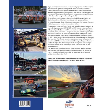 100 ans de 24 Heures de Francorchamps tome 2 - Résultats complets