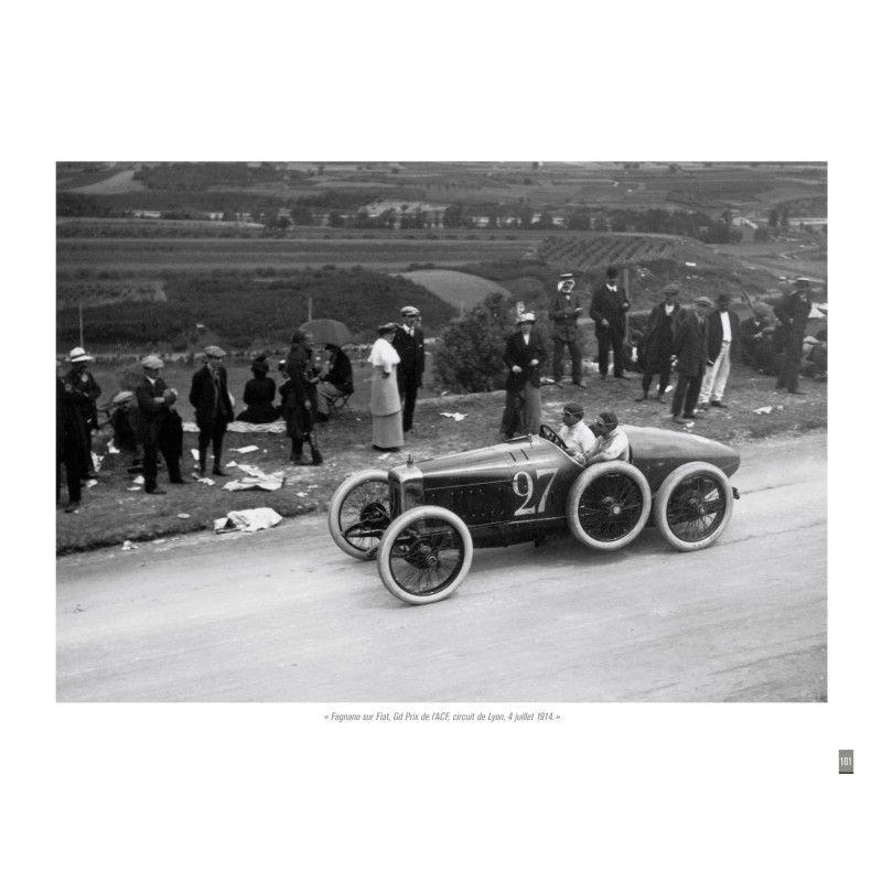 Lartigue et les autos de course Grand Prix de l'ACF 1914 Lyon