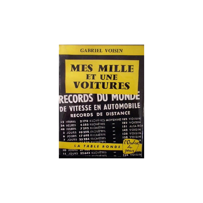 Mes mille et une voitures VOISIN