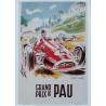 Affiche du Grand Prix de Pau (1957,1958) par Geo Ham