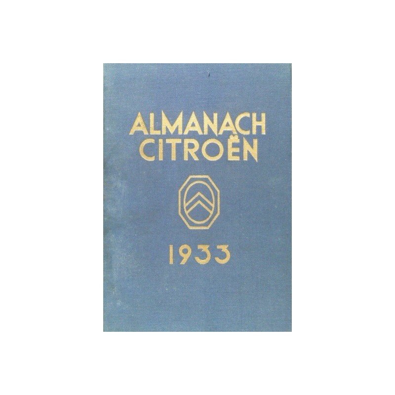 Almanach Citroën 1933 Almanach Citroën 1933