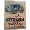 RARE original poster Citroën Rosalie des records Montlhery Pierre Louys, 1934