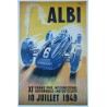 Affiche Grand Prix d'Albi 1949, Reproduction