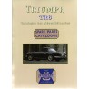 Catalogue de pièces détatchées Triumph TR6