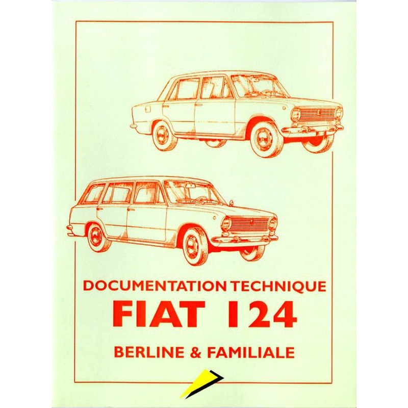 Documentation technique Fiat 124 Berline et familiale