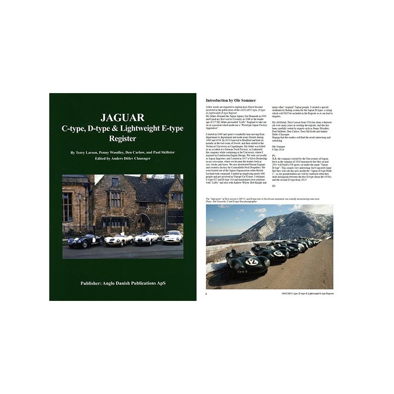 Jaguar C-Type, D-Type, & Lightweight E-Type Register