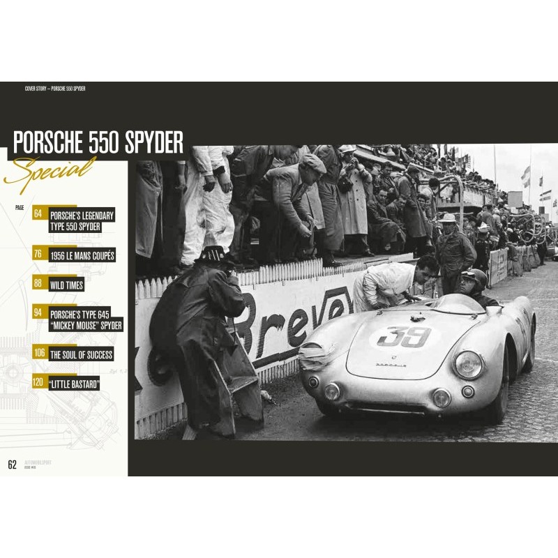 Automobilsport N° 6: spécial Porsche 550 Spyder